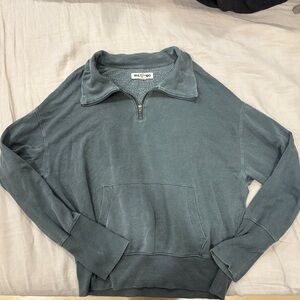 Madewell 3/4 zip sweatshirt